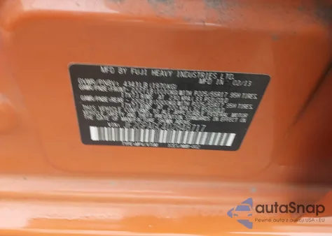 2013 Subaru Xv Crosstrek 2.0I Limited z USA, uszkodzony, nr VIN JF2GPAGC4D2848717